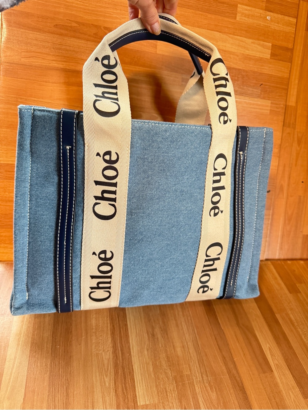 Denim tote bag